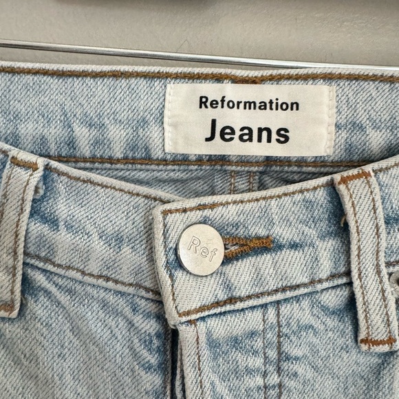 Reformation Serena High Rise Skinny Jeans Aruba Wash Minimalist Coastal 25 - Picture 2 of 6
